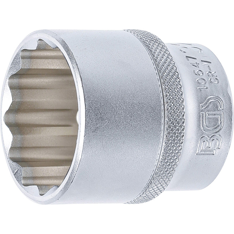BGS 10647 | Douille pour clé, douze pans | 12,5 mm (1/2") | 32 mm