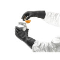 Ansell AlphaTec 87-118 Gants de Protection Chimique en Latex, Haute Résistance à l'Abrasion, Risques Industriels et Produits Da