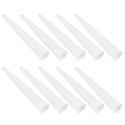 Lot de 10 buses de rechange en plastique pour scellants Blanc