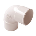 coude pvc - mâle / femelle - 87 degrés30 - diamètre 40 mm - nicoll ch8b - blanc