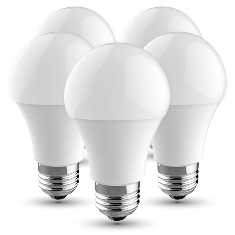 V-TAC – Ampoule LED – Douille E27 – Lumière blanche chaude 2 700 K - Lot de 5 pièces - 10W