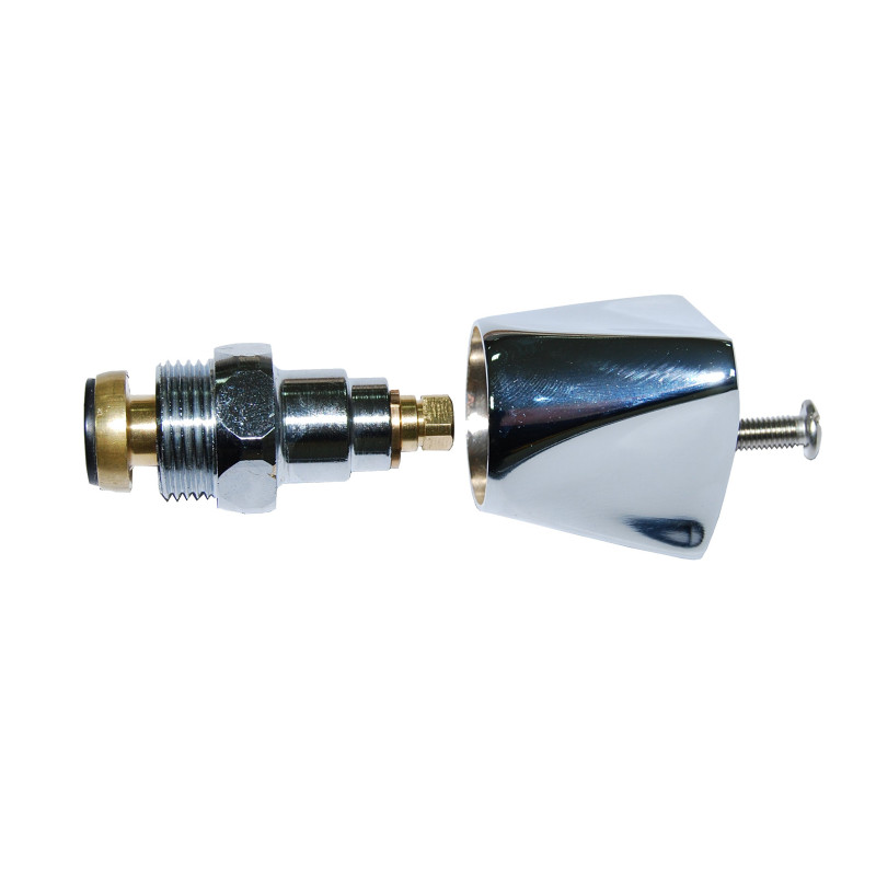 BOUTTE Tête de robinet avec croisillon hauteur 16 à 32 mm 15 x 21 Chrome