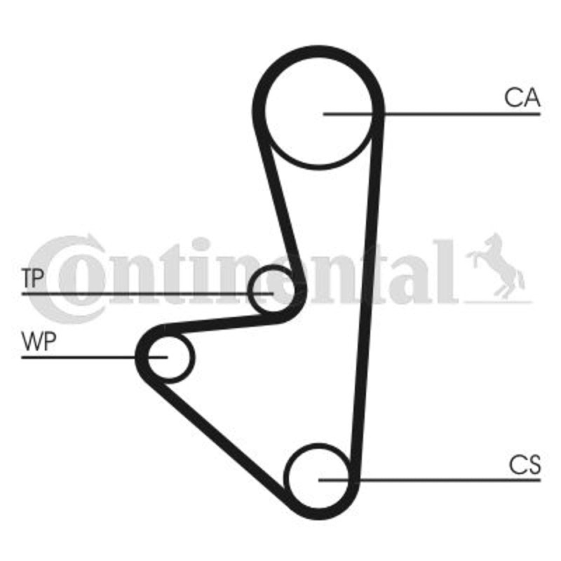 CONTITECH CT607WP1 Kit de distribution + pompe à eau Nombre de dents: 108 17 mm