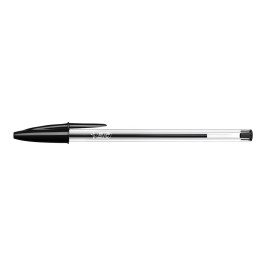 BIC Cristal Original, Boite de 50 Stylos Billes Noirs, Pointe Normale 1mm