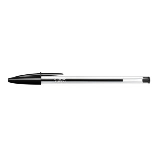 BIC Cristal Original, Boite de 50 Stylos Billes Noirs, Pointe Normale 1mm