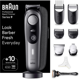 Braun Tondeuse À Barbe Series 9 BT9420, Tondeuse À Barbe Avec Outils Professionnels Et 180 Minutes D’autonomie