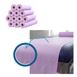 12 draps d'examen plastifiés violet - 50 x 38 cm - 132 formats