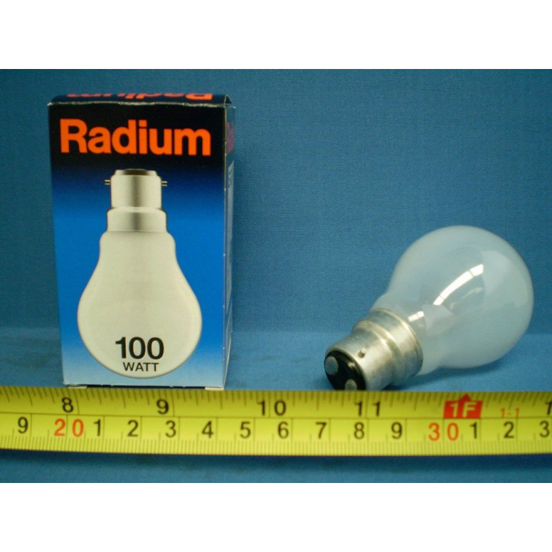 SEL 4-100 Watt Pearl (Givré) Ampoule GLS avec culot à baïonnette (B22)