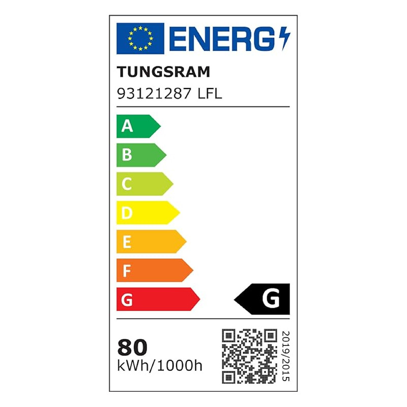 Lot de 5-1449 mm Tube fluorescent T5 FHO 80 80 W de sortie élevée couleur?: 840 Blanc froid