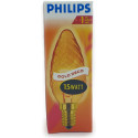 Lot de 3 ampoules flamme E14 15W TORSADE