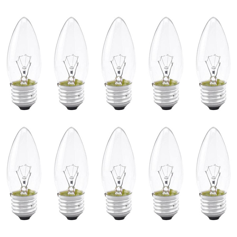 Lot de 10 ampoules à incandescence transparentes E27 40 W 40 W