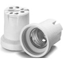 houben E40-Fassung, Porzellan, 750V/18A/T270, Kontaktklemmen 1,5-4qmm, weiß (107780)