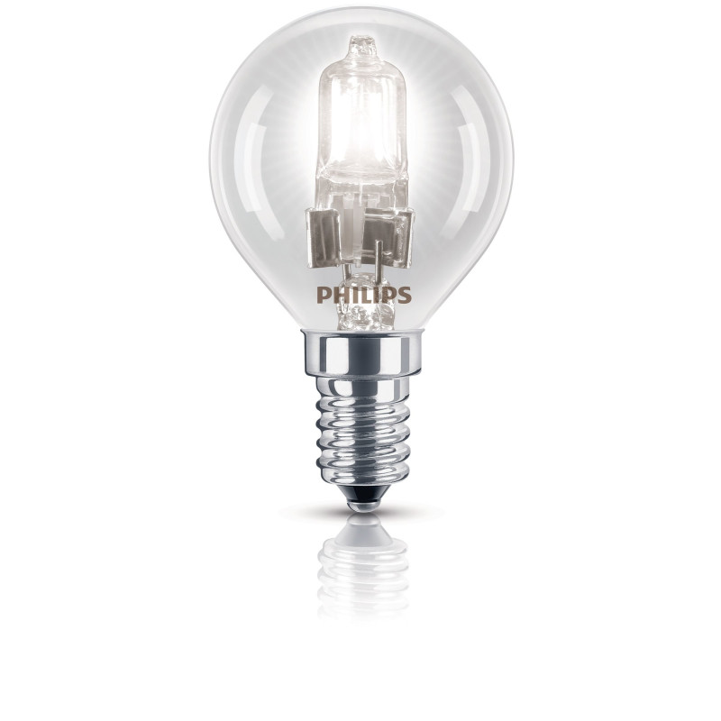 Philips Ampoule EcoHalogène Sphérique Culot E14 28 Watts consommés Equivalence incandescence : 35W