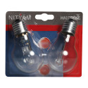 Nityam EHB42W 301 STANDARD ECO HALO A55 E27 42W BLISTER X 2, Verre, 42 W, Transparent