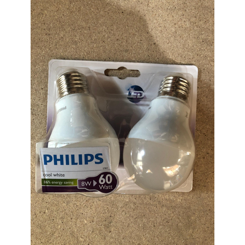 Led 8w égal 70w e27 4000k