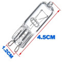 10 X Ampoule G9 40W Globe Lampe Halogène 220-230V Blanc Chaud [Classe énergétique A]