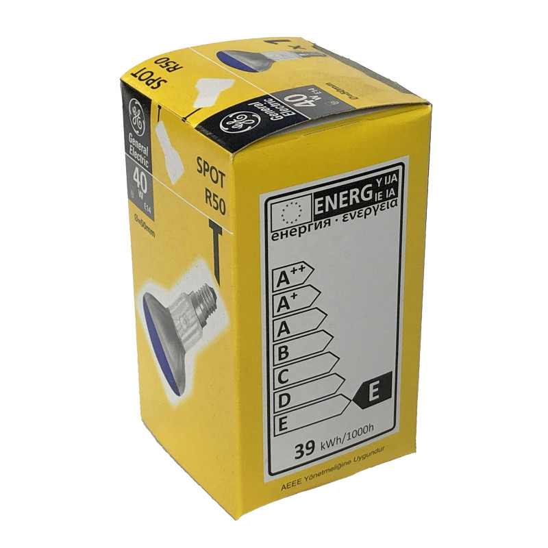 ampoule de réflecteur R50 bleu 40W à petit culot E14