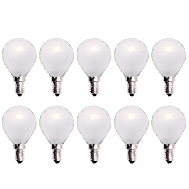 10 x Ampoules sphériques à incandescence Mat 7 W E14 7 W Ampoules à incandescence