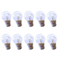 Lot de 10 ampoules sphériques à incandescence clair b22 b22d de 25 w clair