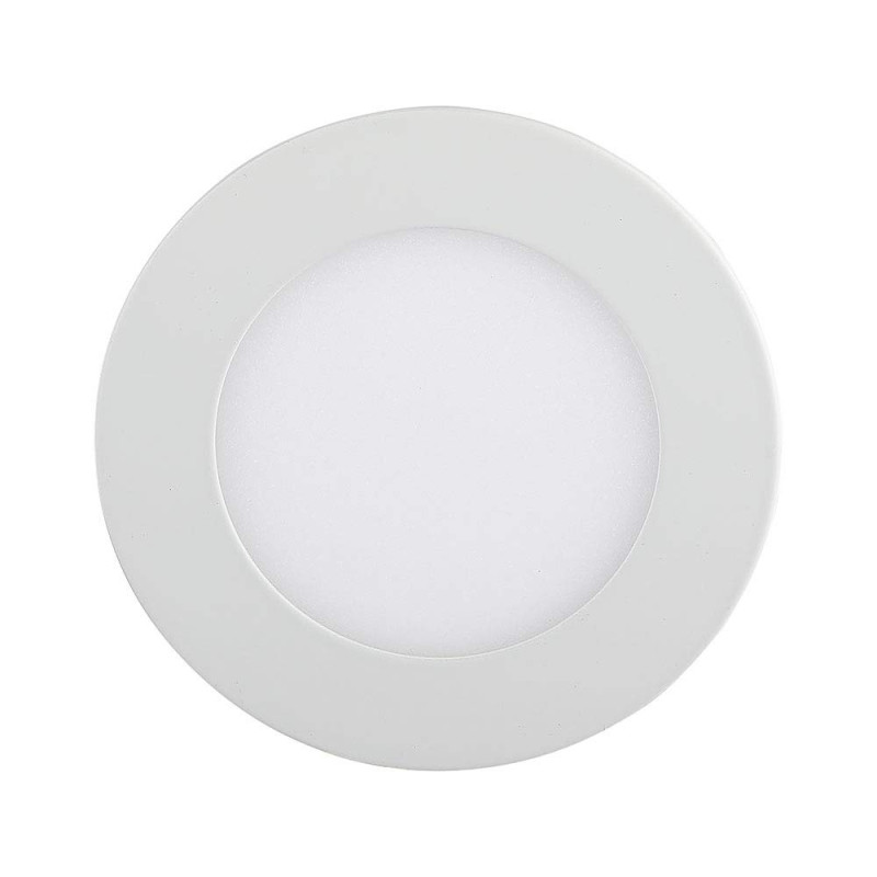 Panneau Premium V-TAC LED - Rond 12w 4000K Day Downlight à encastrer au plafond blanc avec pilote et pinces (Installation facile