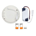 Panneau Premium V-TAC LED - Rond 12w 4000K Day Downlight à encastrer au plafond blanc avec pilote et pinces (Installation facile