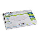 Panneau Premium V-TAC LED - Rond 12w 4000K Day Downlight à encastrer au plafond blanc avec pilote et pinces (Installation facile