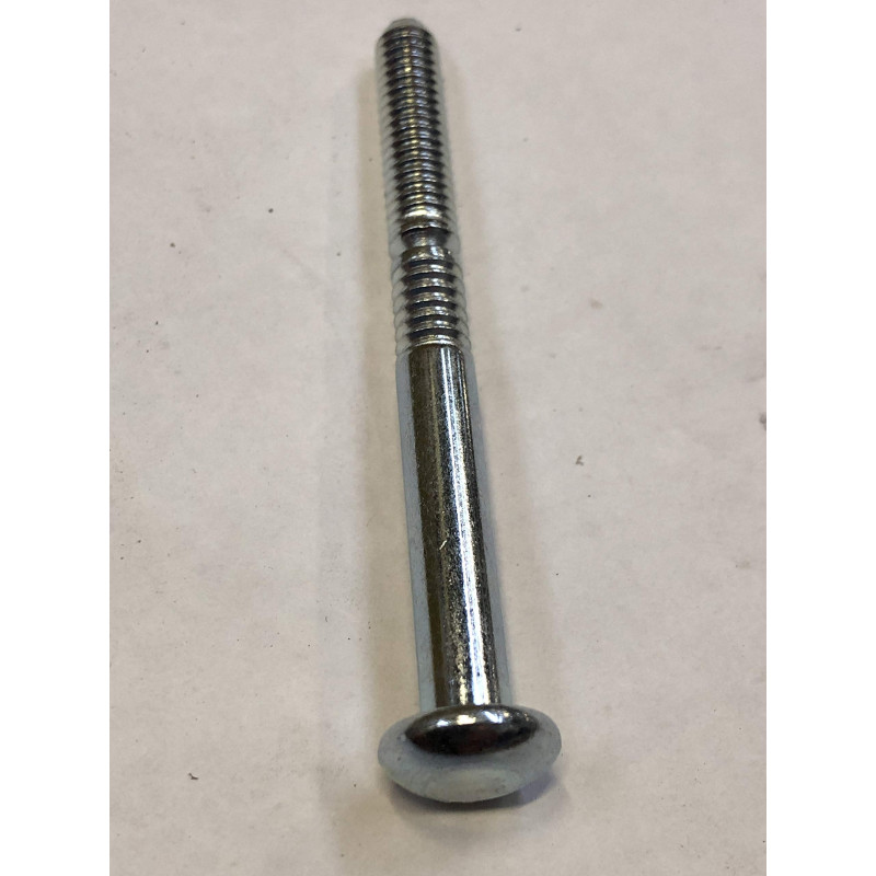 VIS A TETE RONDE double filetage 6 x 65 galva