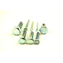 8.8 entièrement filetée vis à tête hexagonale en acier plaqué zinc M6 DIN 933 6 mm x 16 mm
