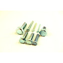 8.8 entièrement filetée vis à tête hexagonale en acier plaqué zinc M6 DIN 933 6 mm x 16 mm