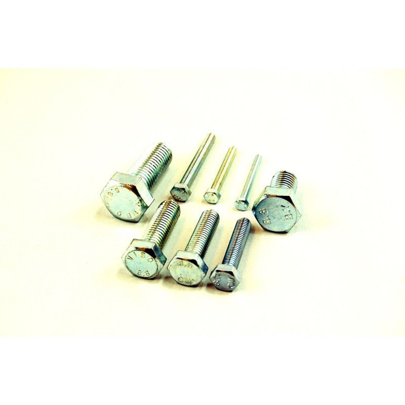 8.8 entièrement filetée vis à tête hexagonale en acier plaqué zinc M6 DIN 933 6 mm x 16 mm