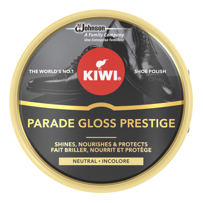 KIWI Parade Gloss Prestige Cirage en pot métallique pour chaussures, brillance parfaite assurée pour vos chaussures en cuir, 50