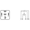 Bosch 0332015001 Relais 12V 15A, Ip5K4, Résistance aux Températures Allant de -40° C À 85° C