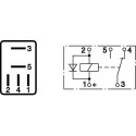 Bosch 0332207304 Micro-Relais 12V 20A, 5 Terminaux, Ip5K4 Résistance aux Températures Allant de -40° C À 85° C