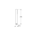 Grohe Euphoria Cube Stick Métal Télédouche Ecojoy 9,5 l/min