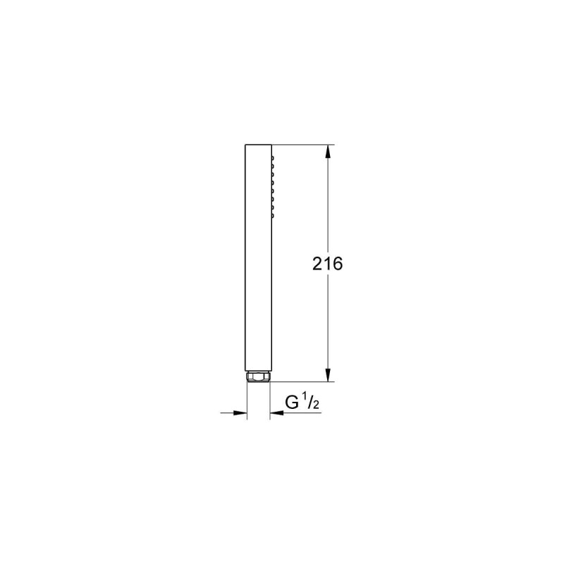 Grohe Euphoria Cube Stick Métal Télédouche Ecojoy 9,5 l/min