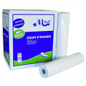 Draps d'examen pure ouate 2x20g/m² - Carton de 12 rouleaux - 2 plis 150 formats - 50x35cm - J211LAT- Certifié France Medical Ind