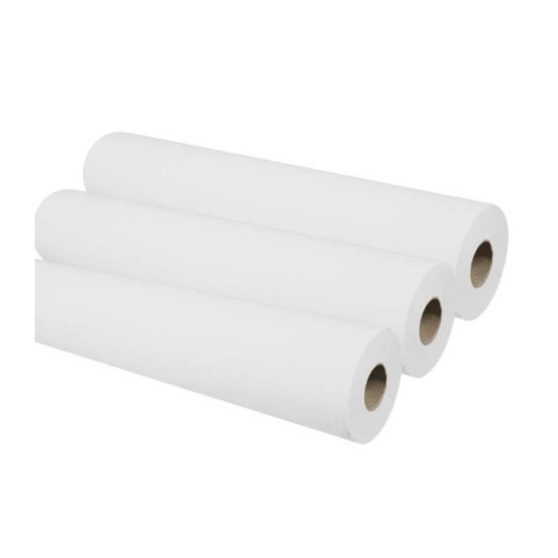 3 rouleaux : 80 x 35 cm 135 formats de draps d'Examen médicaux blancs - Pure ouate résistants et absorbants -DSTOCK60 -