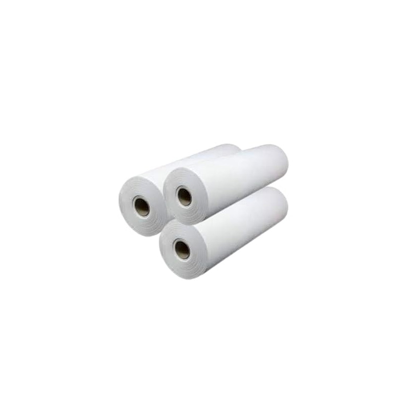 DSTOCK60 - Lot de 3 rouleaux de draps d'examens - pure ouate - lisse - 60 x 35-300 formats - résistant, imperméable et absorbant