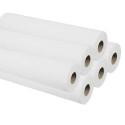 DSTOCK60 - 6 Rouleaux de draps d'examen plasitifiés blancs - 50x115 cm - imperméable et résistant - qualité médical