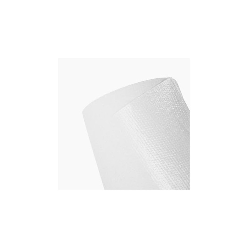 DSTOCK60 - 6 Rouleaux de draps d'examen plasitifiés blancs - 50x115 cm - imperméable et résistant - qualité médical