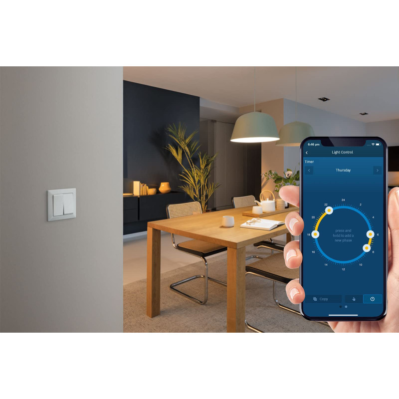 Bosch Smart Home Commande de lumière / volet roulant II , pour gérer l’éclairage, les volets roulants/jalousies/stores, compatib