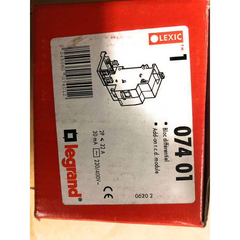 BLOC DIFFÉRENTIEL ADAPTABLE DX - LEXIC À VIS - 2P - 230/400 V~ - 32 A - TYPE AC - 30 MA