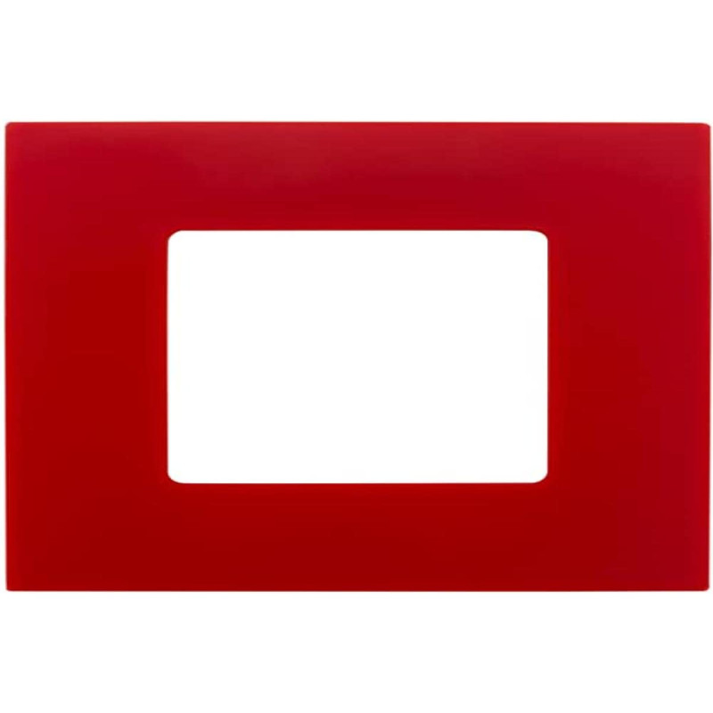 Clarys Plaque de finition rouge pour intérupteur, prise...