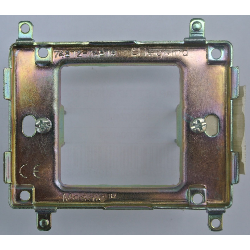 Legrand 074812-074819 Support métal à Griffes - Mosaïc 45-2 modules