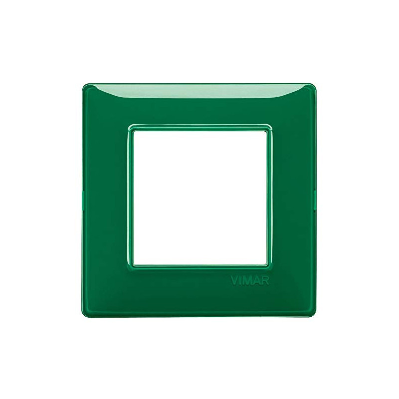 VIMAR série plat - Plaque 2 module Reflex Vert émeraude