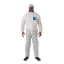 Ansell AlphaTec 1500 Model 111, Combinaison de Travail Jetable, Protection Chimique Type 5/6, Tenue Intégrale et Impérméable, Br