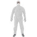 Ansell AlphaTec 1500 Model 111, Combinaison de Travail Jetable, Protection Chimique Type 5/6, Tenue Intégrale et Impérméable, Br