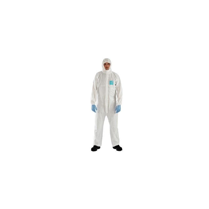 Microgard 2000 (modèle III) TS Plus Combinaison de Blanc, avec capuche et au menton, taille 2 x L