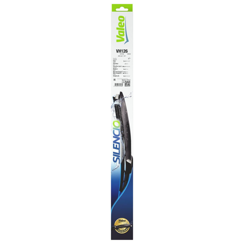 VALEO Silencio Balai d'Essuie-glace - VH126 - Premium Balai d'Essuie-glace Hybride Toutes-saisons, Remplacement d'Équipement d'O