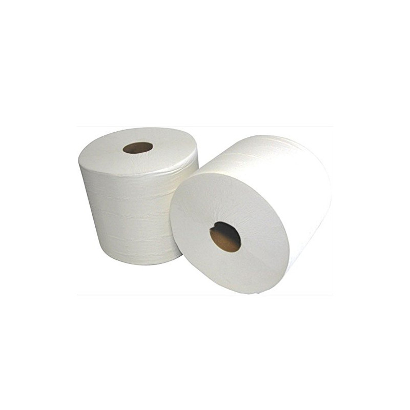 2 bobines ouate essuyage industriel 2x18g/m² - 2 plis - 1000 formats 24x30cm - G905LSM- Certifié France Medical Industrie
